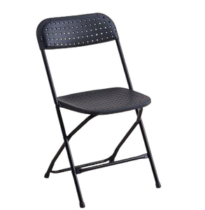 Perforated PP Folding Chair with Steel Frame for Training Conference School and Event Seating