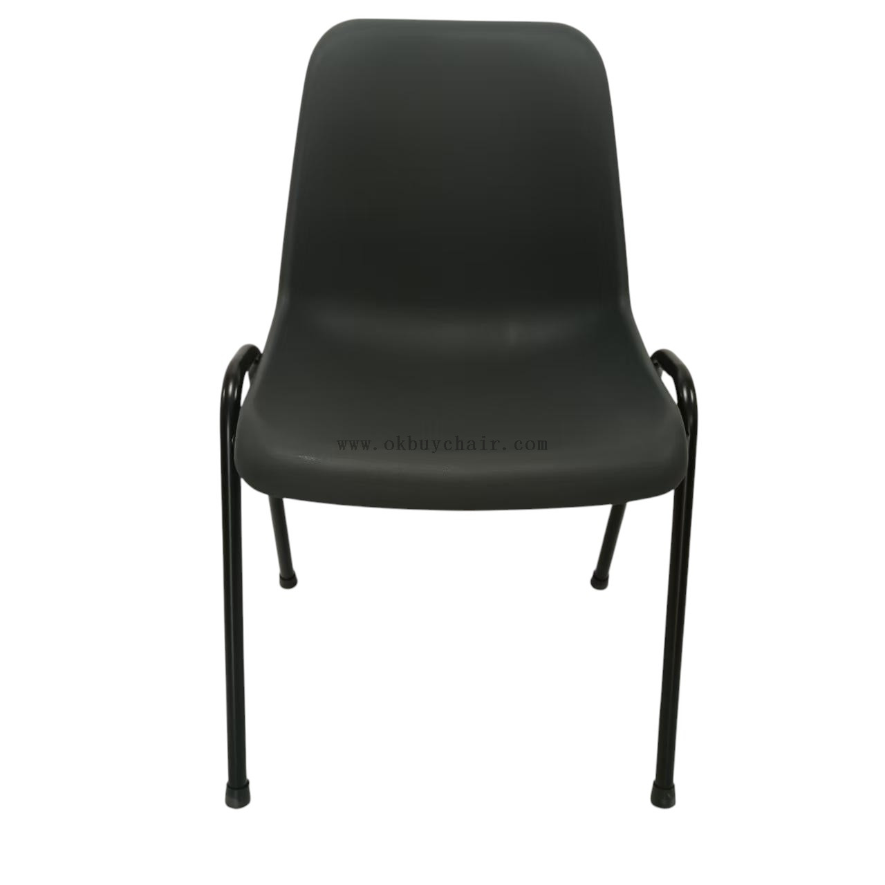 OK-506 Stackable PP Conference Chair with Silver Vein Powder Coated Steel Frame for Training Room and Event Seating