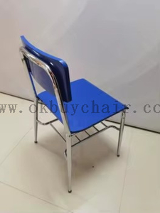 OK-2069 Stackable Plywood Seat and Back Conference Training Chair with Metal Frame