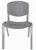 OK-510C Chrome Legs Cushion Seat Stackable Plastic Chair 