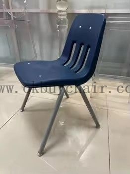 Stackable School Student Plastic Chair with Steel Tube Legs Classroom Educational Furniture Chair 