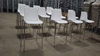 OK-505BC Chrome Leg Plastic Bar Chair for Training Cafeteria