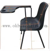 Modern Wholesale PP Plastic Training Chair with Writing Tablet Arm Metal Frame Student Classroom Lecture Desk Chair for School