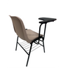 OK-505XNS Stackable Student Training Chair with Writing Tablet Desk PP Plastic Classroom Lecture School Chair with Metal Frame