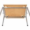 OK-2065S Stackable Plywood Conference Training Chair with Fabric Cushion Seat and Metal Frame