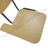 OK-2061TBS Stackable Plywood Training Chair with Writing Tablet and Book Rack