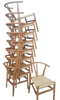 Solid Beech Wood Y Chair with Woven Paper Rope Seat for Conference Public Space and Event Seating