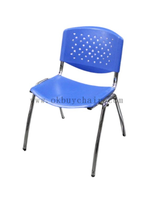 OK-509M Stackable PP Training Chair with Heart-Shaped Steel Frame
