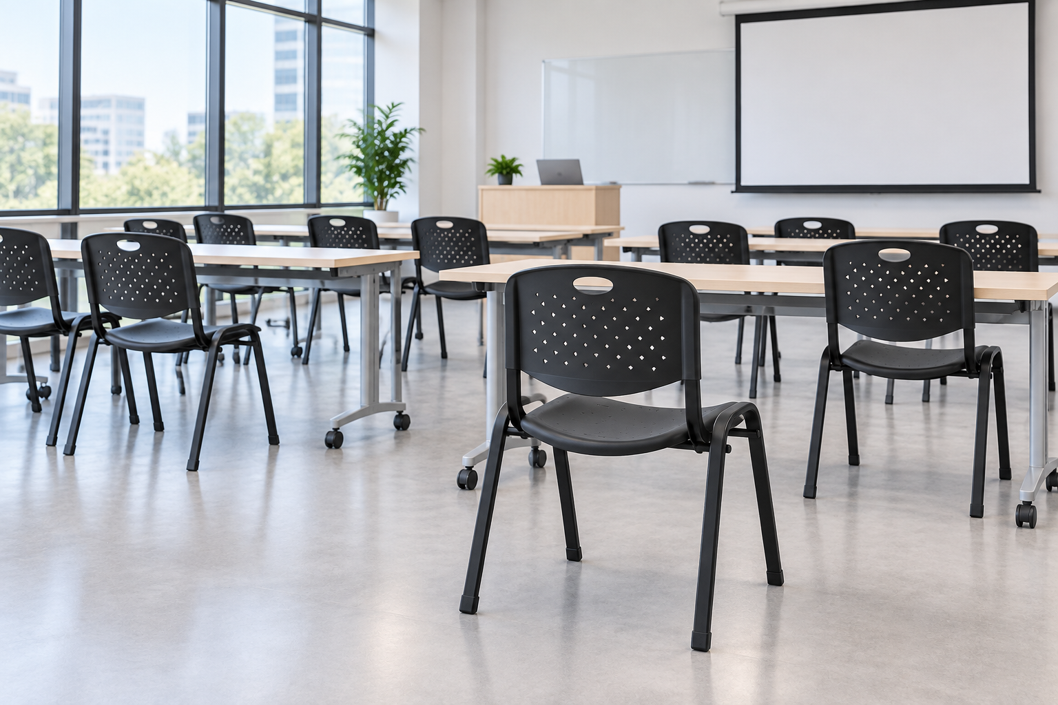 ventilated classroom chair场景图.png