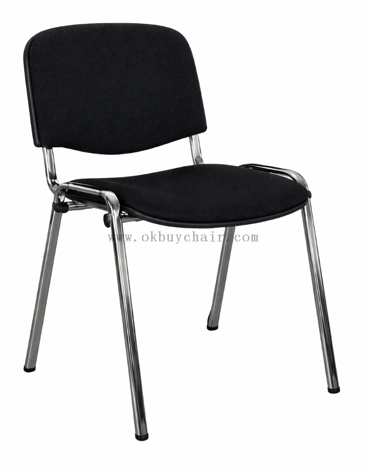 chrome leg black fabric conference chair