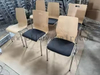 OK-2062BS Stackable Plywood Conference Chair with Fabric Cushion Seat and Back