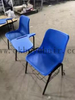 Modern Ergonomic School Chair with Writing Tablet and Storage Basket Metal Frame PP Plastic Student Classroom Lecture Training Chair