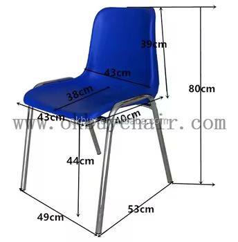 Linkable Plastic Chair with Metal Legs for Event Hall Rental Party
