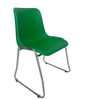 PP Plastic Sled Chair Chrome Office Meeting