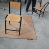 2066 KD Wood Board Training Chair with Durable Metal Frame, Space-Saving Stackable Seating for Multi-purpose Hall and Rental