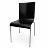 OK-2068 Plywood Classroom Training Chair with Chrome Steel Frame