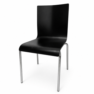 OK-2068 Plywood Classroom Training Chair with Chrome Steel Frame