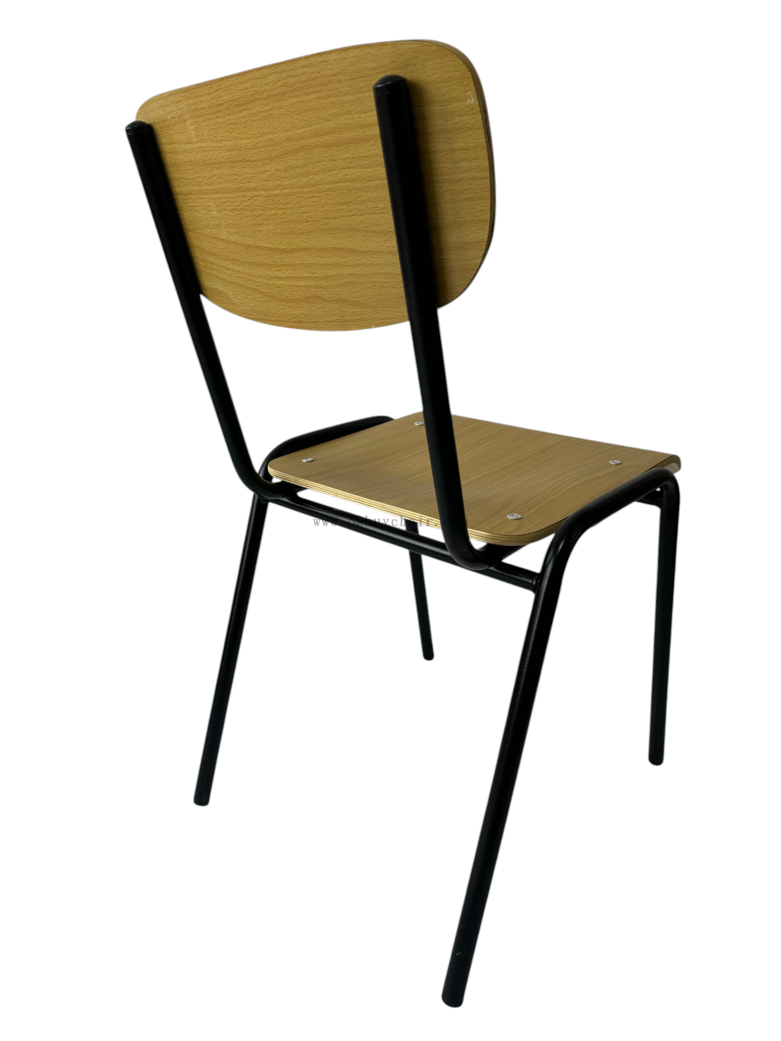 OK-2061 Stackable Plywood Classroom Chair with Heavy Duty Metal Frame for School and Training Room Seating