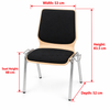 OK-2062BS Stackable Plywood Conference Chair with Fabric Cushion Seat and Back