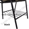 Stackable Plywood Training Chair with Writing Tablet and Under-seat Book Rack for School Classroom