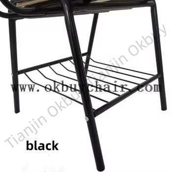 Stackable Plywood Training Chair with Writing Tablet and Under-seat Book Rack for School Classroom
