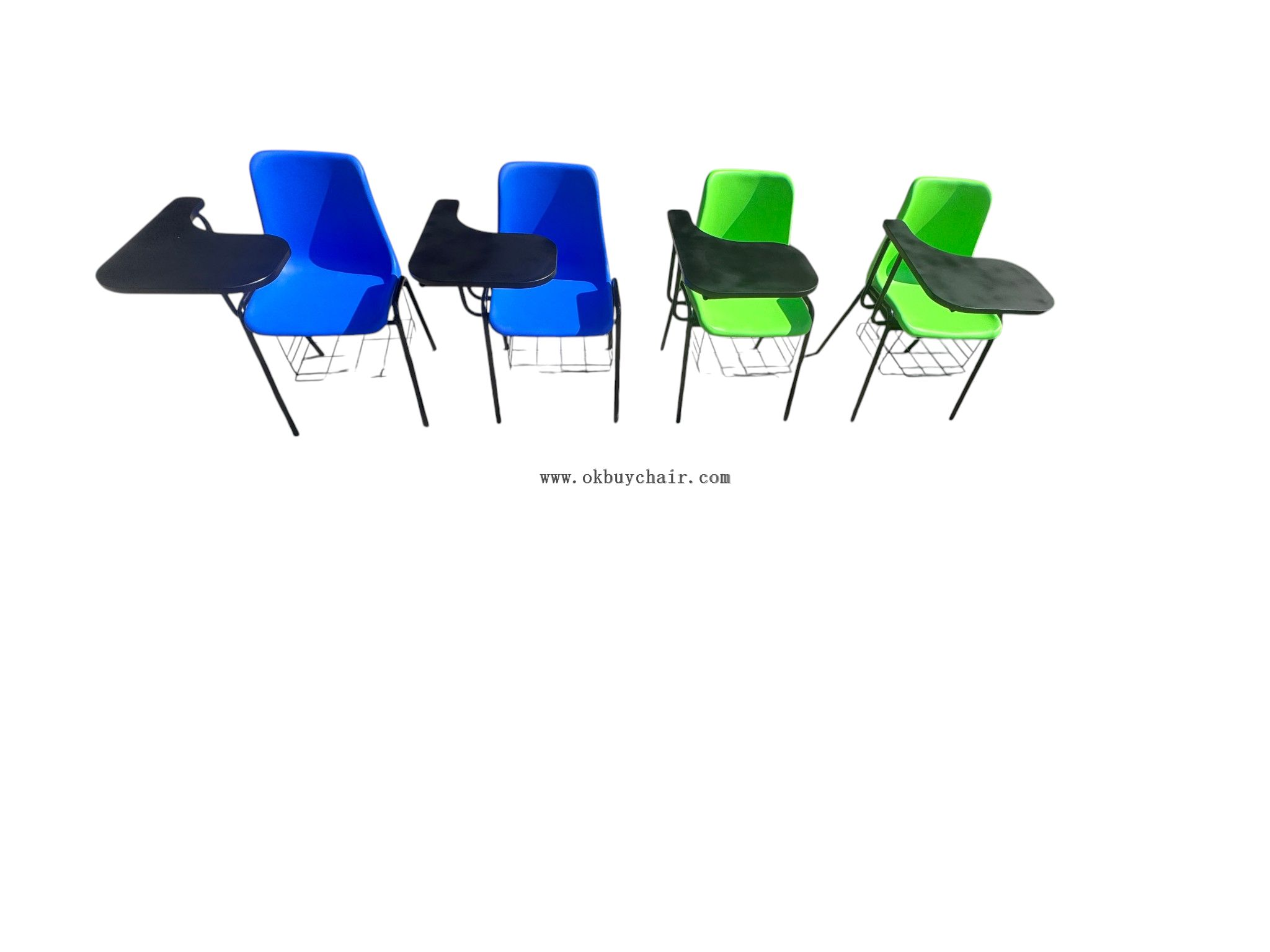 OK-505WDGS chair with writing pad and bookrack